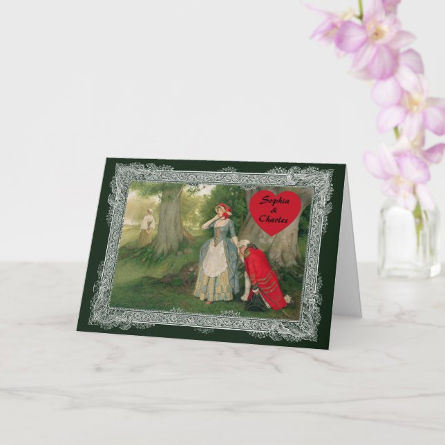 Tarjeta La Propuesta de Sir James Dromgole Linton (Orquídea)