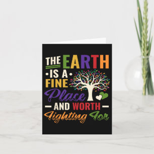 Tarjeta La protección del medio ambiente en el Día de la T