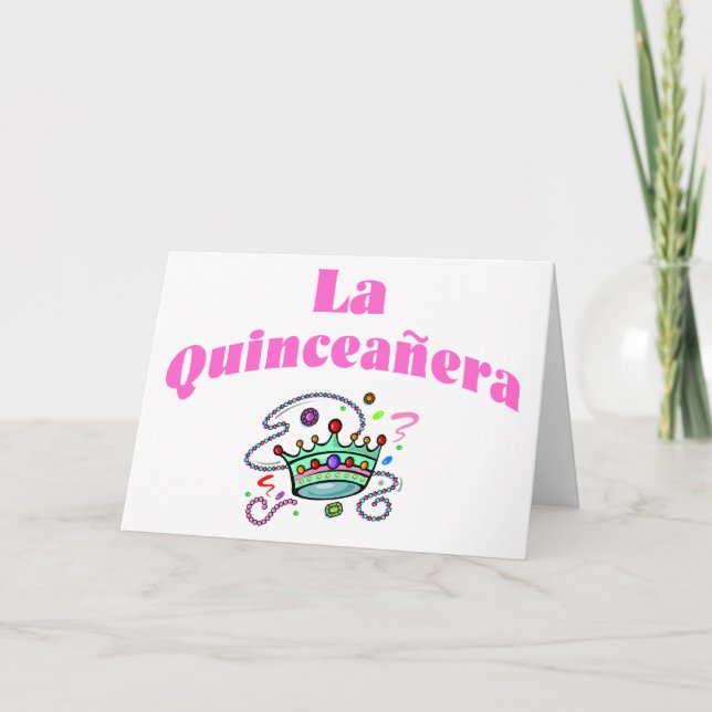 Tarjeta La Quinceanera (Anverso)