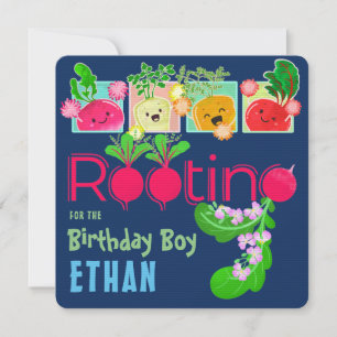 Tarjeta La raíz para el niño cumpleaños   Pun motivador