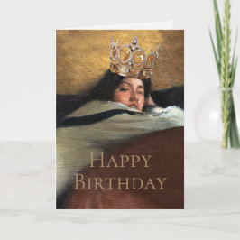 Tarjeta La realeza es tan elegante Feliz Cumpleaños
