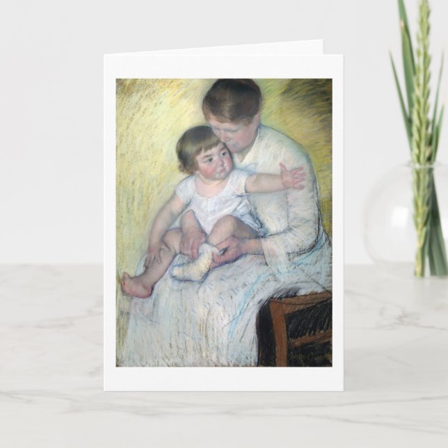 Tarjeta La rebelión, Mary Cassatt (Anverso)