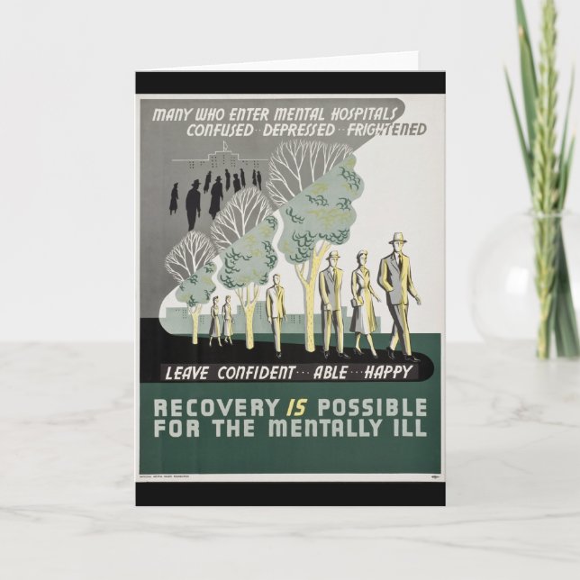 Tarjeta La recuperación es posible para mentalmente - la (Anverso)