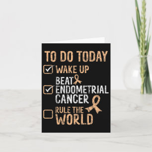 Tarjeta La regla del cáncer endometrial "La supervivencia