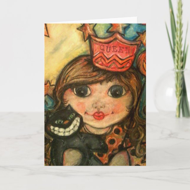 Tarjeta La reina de Halloween (Anverso)