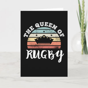 Tarjeta La Reina de Regalos del Día de la Madre de Rugby