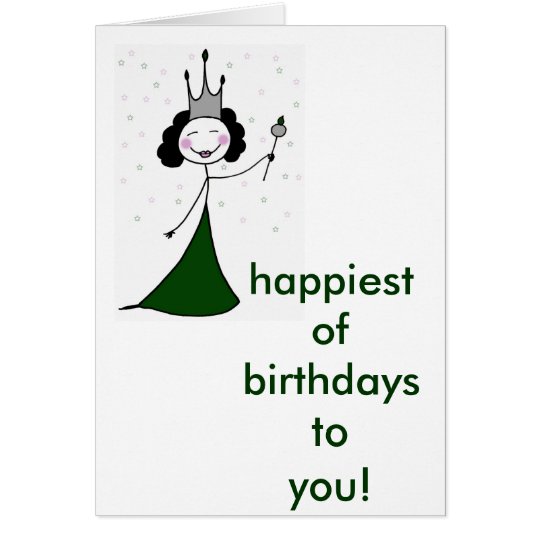 Tarjeta La reina del cumpleaños