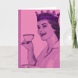 Tarjeta La Reina del té, el día de la madre