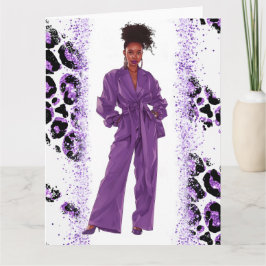 Tarjeta La reina negra afroamericana Melanin Sista Shopp