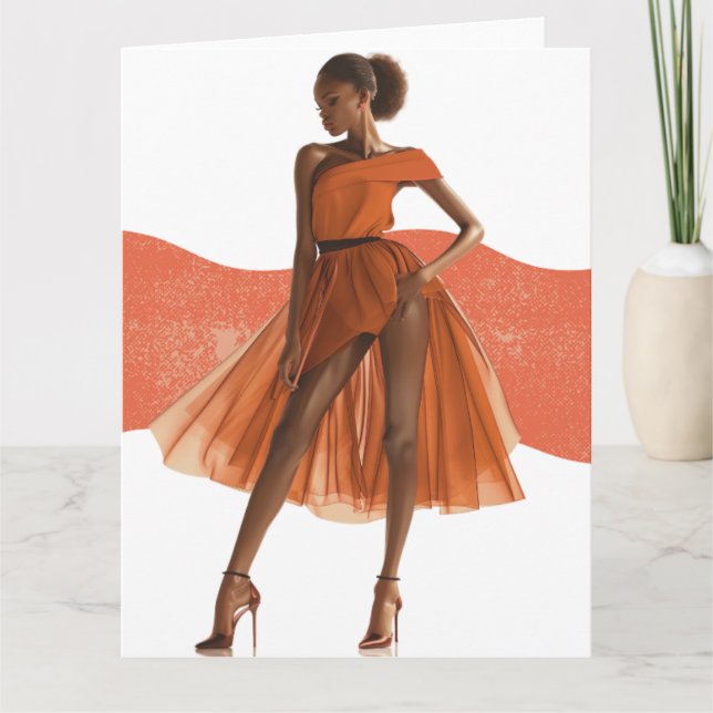 Tarjeta La reina negra afroamericana Melanin Sista Shopp (Anverso)