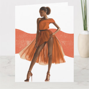 Tarjeta La reina negra afroamericana Melanin Sista Shopp