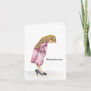 Tarjeta La reproducción del vestido nunca termina con la t