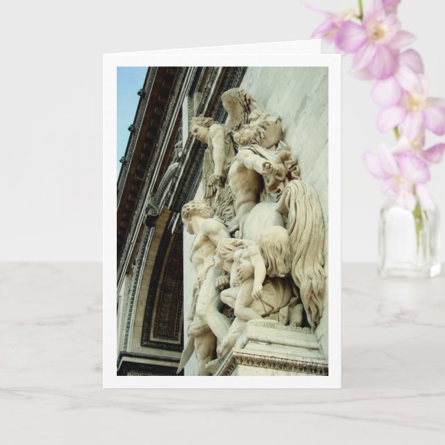 Tarjeta La Resistencia, El Arco De Triunfo, París, Francia (Orquídea)