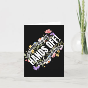 Tarjeta La resistencia floral antitrump no es mi president