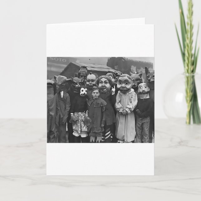 Tarjeta La reunión el Halloween (Anverso)