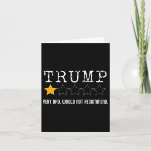 Tarjeta La Revisión Anti-Trump Muy Mala No Recomendaría 1