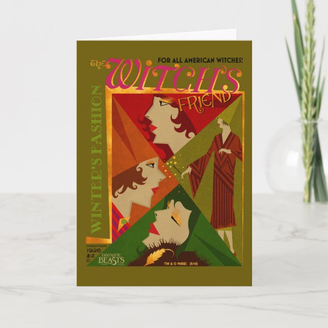 Tarjeta La revista de noviembre del amigo de la bruja (Anverso)