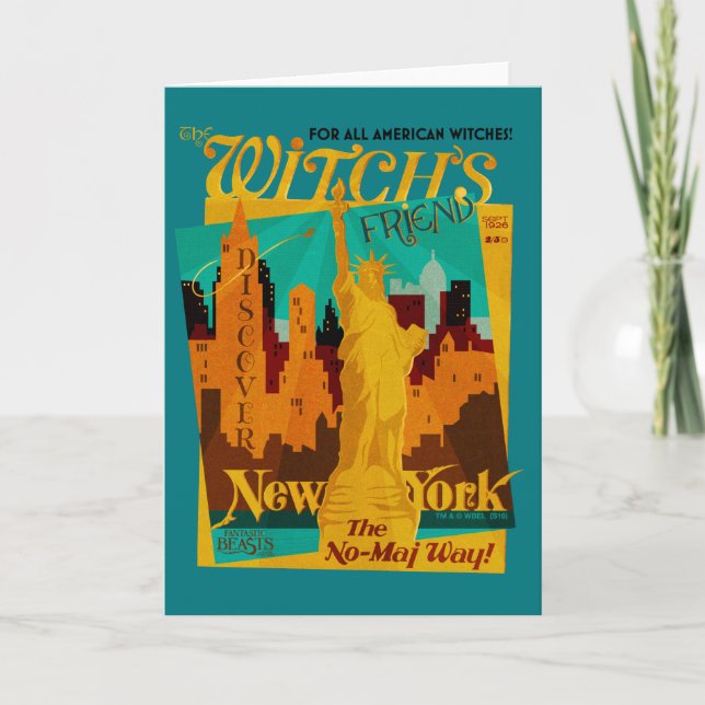 Tarjeta La revista de septiembre del amigo de la bruja (Anverso)