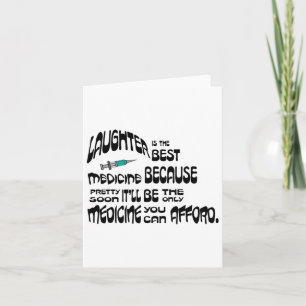 Tarjeta La Risa Es La Mejor Medicina Ligeramente Avergonza