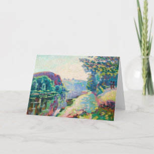 Tarjeta La Roche de l’Echo, Crozant Armand Guillaumin