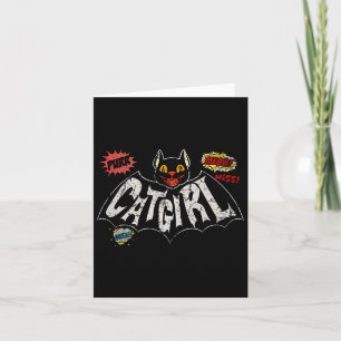 Tarjeta La Rockabilly Vintage de Catgirl 