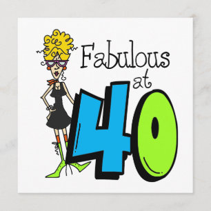 Tarjeta La rubia fabulosa a los 40 cumpleaños