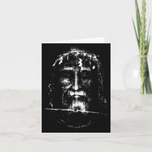Tarjeta La Sábana Santa de Turín Rostro de Jesucristo