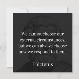 Tarjeta La sabiduría de Epictetus: Empoderamiento a través