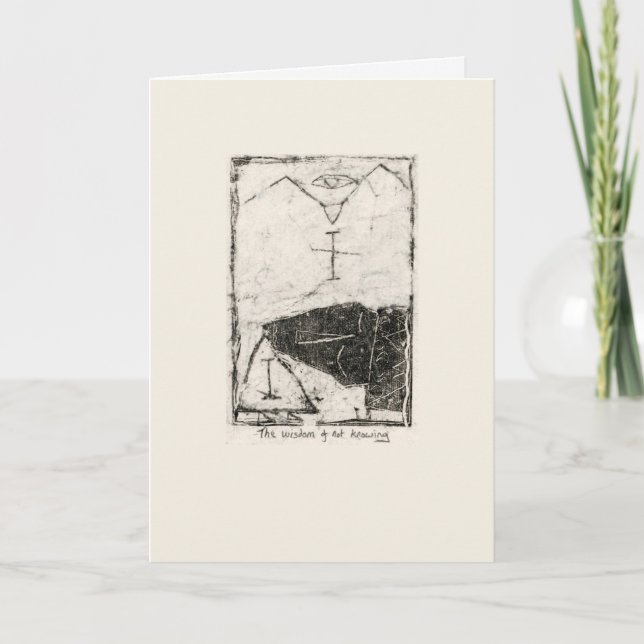 Tarjeta La sabiduría de no saber (Anverso)