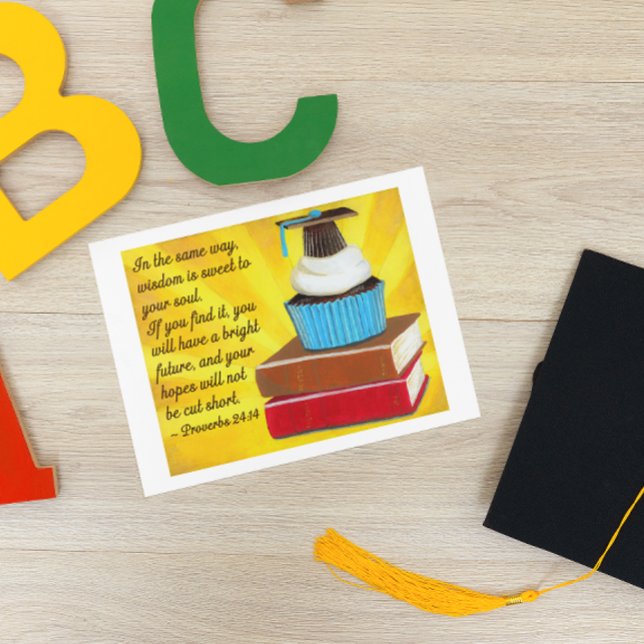 Tarjeta La sabiduría es dulce de vuelta a la escuela con t (Subido por el creador)