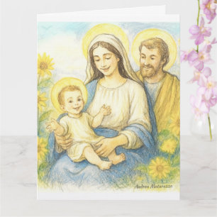 Tarjeta La Sagrada Familia - Natividad