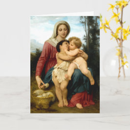 Tarjeta La Sagrada Familia, William Bouguereau