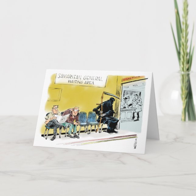 Tarjeta La sala de espera de Grim Reaper se encuentra bien (Anverso)