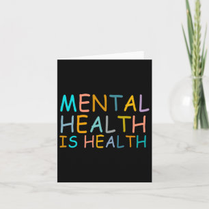 Tarjeta La Salud Es Conciencia De La Salud Mental Para La