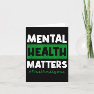 Tarjeta La Salud Mental Acaba Con La Conciencia Sobre El E