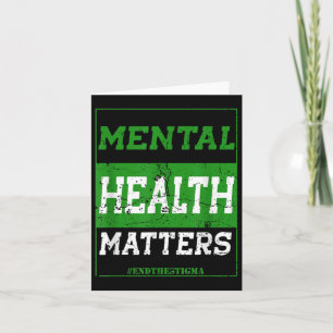 Tarjeta La Salud Mental Acaba Con La Conciencia Sobre El E