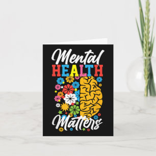 Tarjeta La Salud Mental Concientiza A Los Hombres Y Las Mu