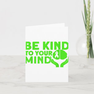Tarjeta La Salud Mental Debe Ser Amable Con La Salud Menta