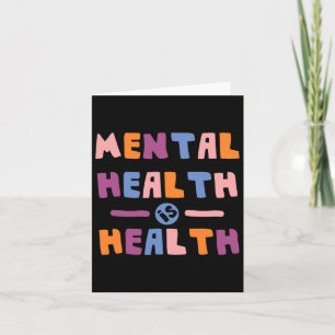 Tarjeta La Salud Mental Es La Salud La Conciencia Nacional