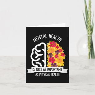 Tarjeta La Salud Mental Es Tan Importante Como La Hea Físi