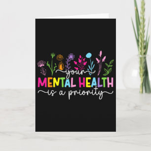 Tarjeta La salud mental es una prioridad Concienciación so