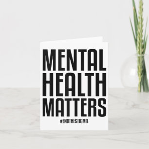 Tarjeta La Salud Mental Termina Con El Estigma Consciente 
