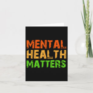 Tarjeta La Salud Mental Y La Conciencia