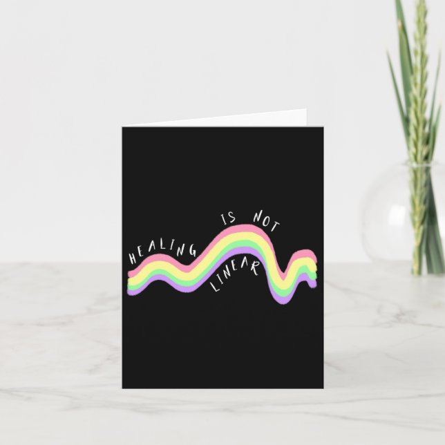 Tarjeta La sanación de la cotización de la salud no es un  (Anverso)