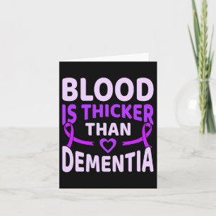 Tarjeta La sangre es más gruesa que la guerra de Dementia