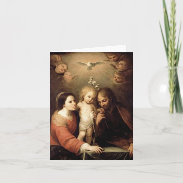 Tarjeta La Santa Familia Sacrada Familia (Anverso)