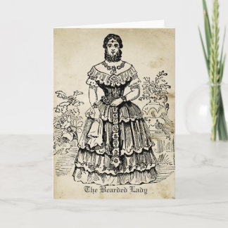 Tarjeta La señora barbuda
