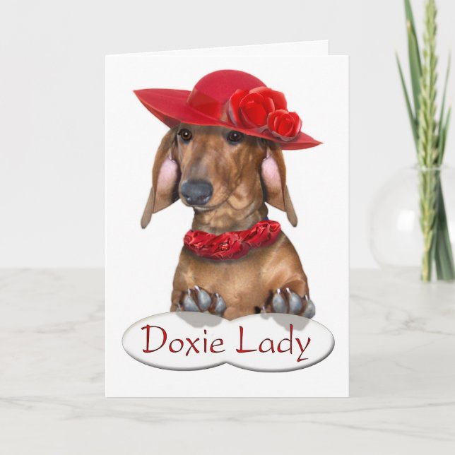 Tarjeta La señora Card de Doxie (Anverso)