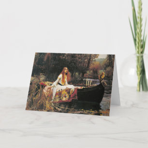 Tarjeta La Señora de Shalott por John William Waterhouse