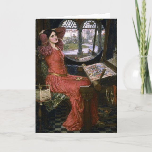 Tarjeta La señora del Waterhouse de Shalott (Anverso)